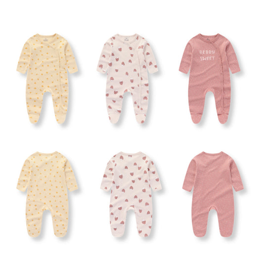 Pack de 3 Pijamas Enterizos de Algodón para Bebé con Pie Integrado - Image 15