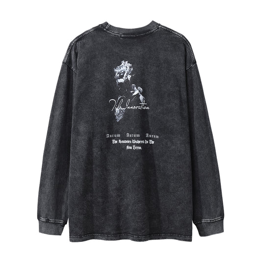 Playera Estampada con Flores de Rosa para Hombre - Image 9