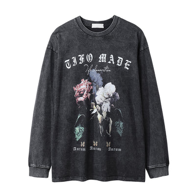 Playera Estampada con Flores de Rosa para Hombre - Image 17