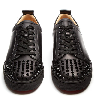 Zapatos Planos de Cuero con Tachuelas y Cordones - Image 3