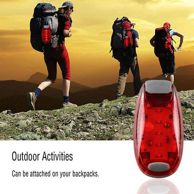 Luz LED Deportiva Nocturna Impermeable con Clip para Bicicleta - Image 10