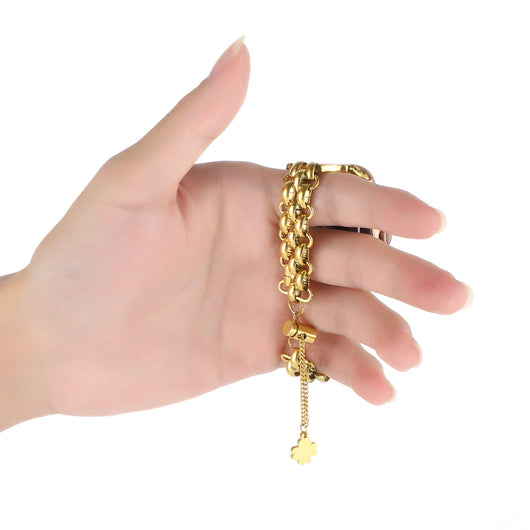 Pulsera de Reloj Acero Inoxidable Doble Fila - Image 12
