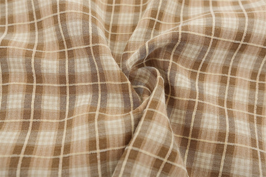 Camisa de Cuadros Hombre con Costuras Asimétricas - Manga Larga - Image 18
