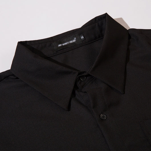 Camisa Manga Larga Suelta para Hombre - Colores Sólidos Otoño - Image 15