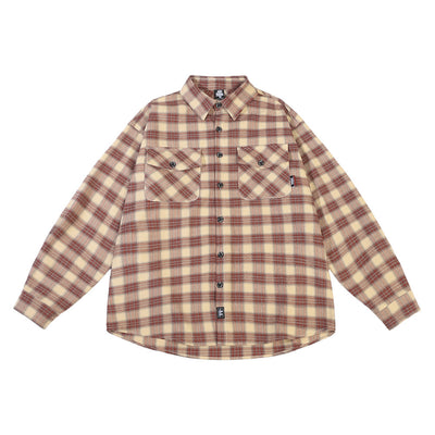 Camisa Abrigo Cuadros Estilo Retro Americano para Hombre - Image 16