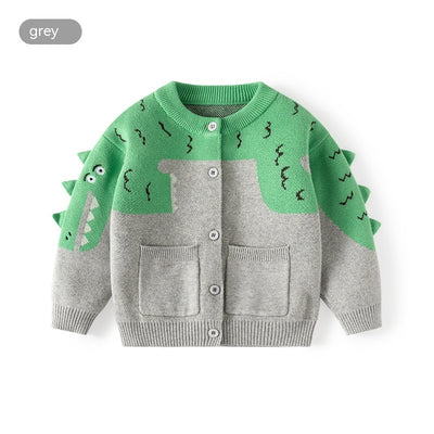 Cardigan Tejido Dinosaurio para Niños - Image 8