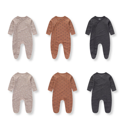 Pack de 3 Pijamas Enterizos de Algodón para Bebé con Pie Integrado - Image 28