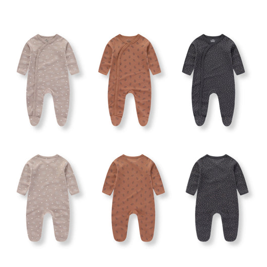 Pack de 3 Pijamas Enterizos de Algodón para Bebé con Pie Integrado - Image 28