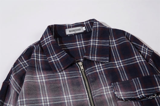 Camisa Suelta Casual Estampado Cuadros para Hombre - Image 20