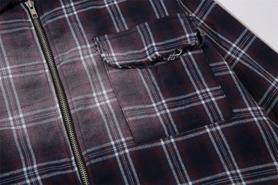 Camisa Suelta Casual Estampado Cuadros para Hombre - Image 21
