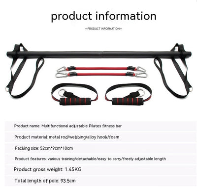 Kit de Barra Pilates con Bandas de Resistencia - Gimnasio Portátil para Casa - Image 23