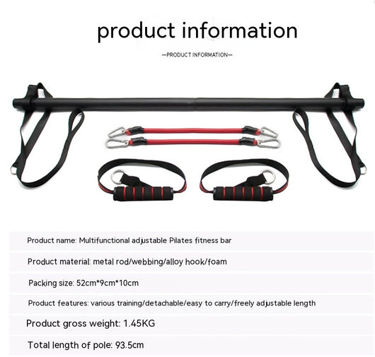 Kit de Barra Pilates con Bandas de Resistencia - Gimnasio Portátil para Casa - Image 23