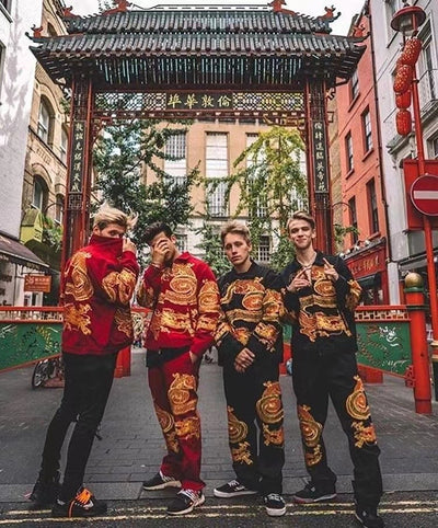 Chaqueta Acolchada de Algodón con Bordado de Dragón Chino - Image 18