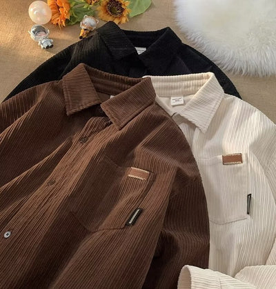 Camisa Retro Suelta Unisex Otoño - Estilo Casual Versátil - Image 11