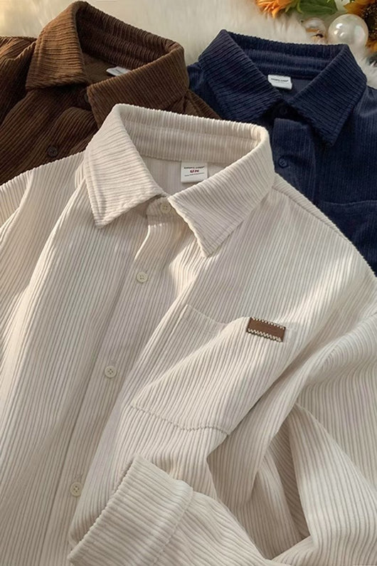 Camisa Retro Suelta Unisex Otoño - Estilo Casual Versátil - Image 12