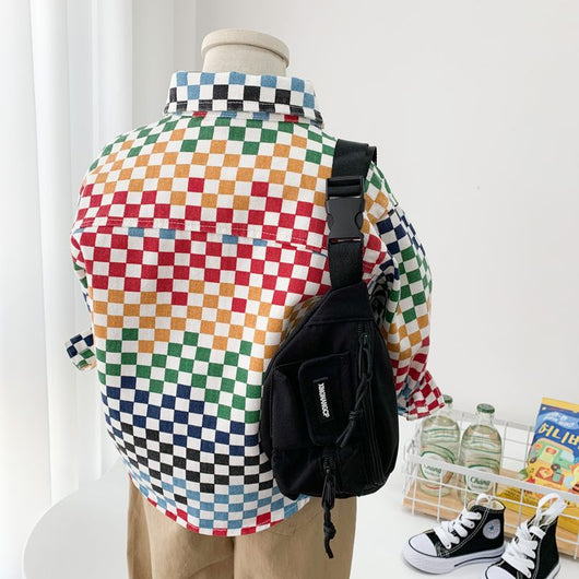 Chaqueta Casual Infantil Estilo Coreano con Mosaico - Image 12