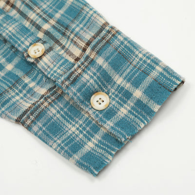 Camisa Polo Manga Larga Estilo Retro Americano a Cuadros con Borde Crudo - Image 13