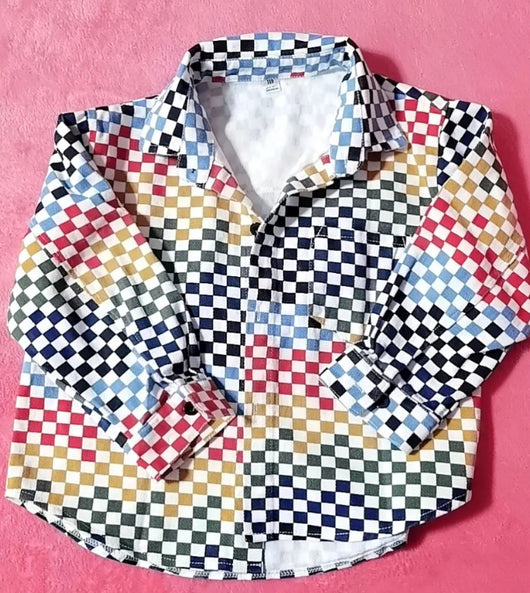 Chaqueta Casual Infantil Estilo Coreano con Mosaico - Image 18