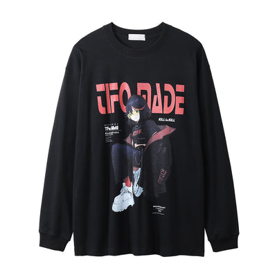 Camiseta Manga Larga Estampado Anime 2D para Hombre - Image 7