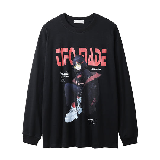 Camiseta Manga Larga Estampado Anime 2D para Hombre - Image 7