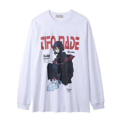 Camiseta Manga Larga Estampado Anime 2D para Hombre - Image 8