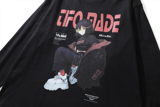 Camiseta Manga Larga Estampado Anime 2D para Hombre - Image 25