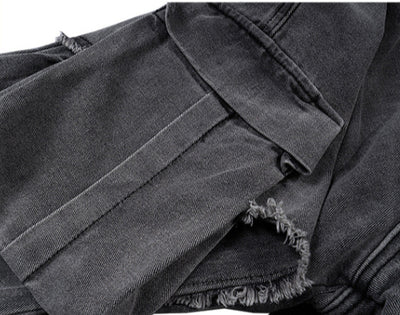 Pantalones Rectos para Hombre con Doble Costura y Detalle de Volantes - Image 9