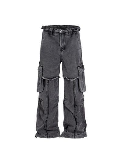 Pantalones Rectos para Hombre con Doble Costura y Detalle de Volantes - Image 13