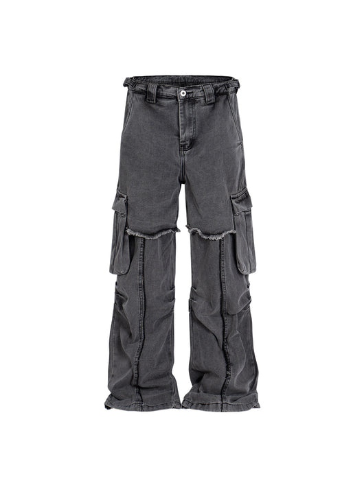 Pantalones Rectos para Hombre con Doble Costura y Detalle de Volantes - Image 13