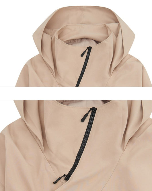Abrigo Deportivo con Cierre Diagonal y Capucha para Hombre y Mujer - Image 9
