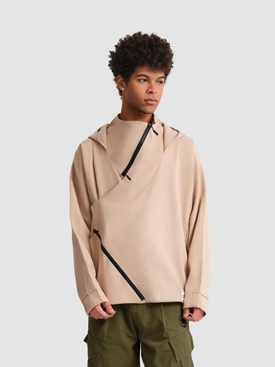 Abrigo Deportivo con Cierre Diagonal y Capucha para Hombre y Mujer - Image 10
