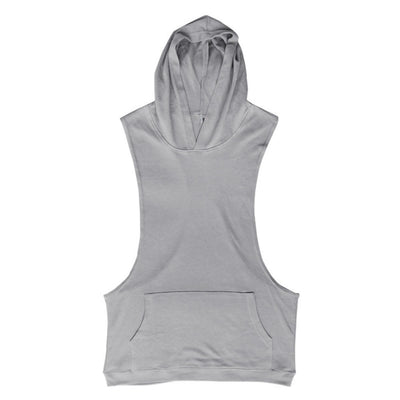 Chaleco Deportivo sin Mangas con Capucha para Hombre