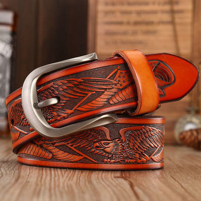 Cinturón para Hombre con Hebilla Águila - Image 12