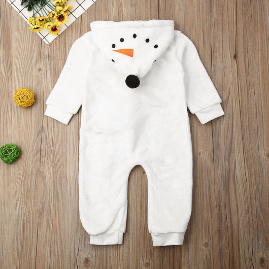 Pijama Enterizo Muñeco de Nieve con Capucha - Image 3