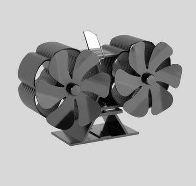 Ventilador Térmico de Chimenea Doble Cabezal 12 Aspas - Image 14