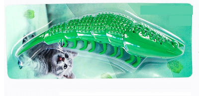 Juguete Dental de Silicona para Gatos - Forma de Camarón con Hierba Gatera - Image 12