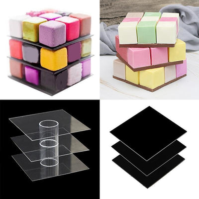 Estante Giratorio para Moldes de Mousse - Organizador Cuadrado 3D - Image 11