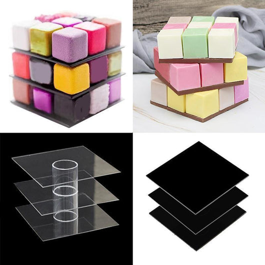Estante Giratorio para Moldes de Mousse - Organizador Cuadrado 3D - Image 11