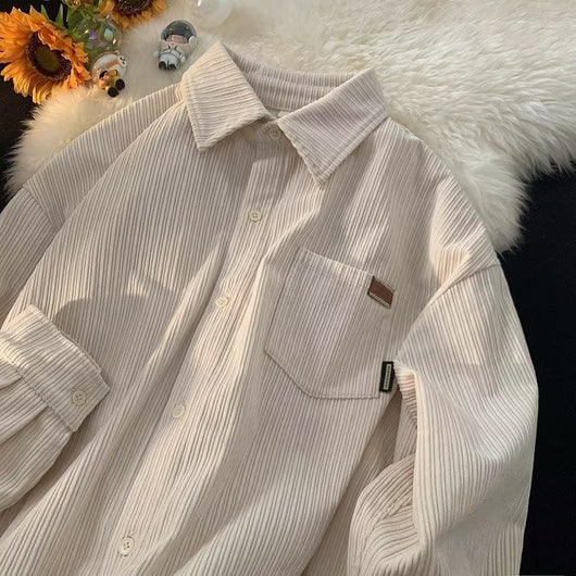 Camisa Retro Suelta Unisex Otoño - Estilo Casual Versátil - Image 20