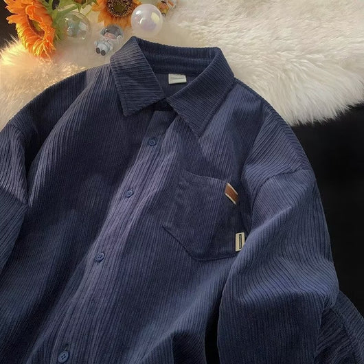 Camisa Retro Suelta Unisex Otoño - Estilo Casual Versátil - Image 21