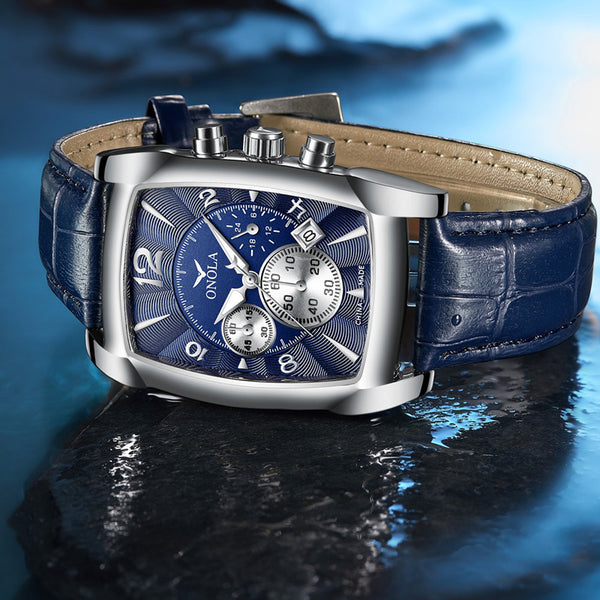 Reloj de Cuarzo Multifuncional Elegante para Hombre