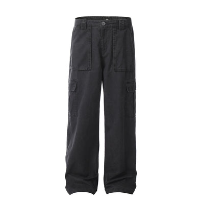 Pantalones Rectos Vintage Wash Holgados para Hombre - Image 15