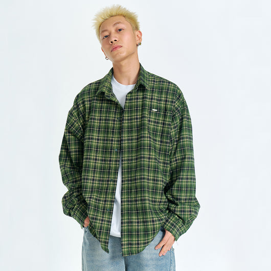 Camisa de Cuadros Retro Manga Larga Unisex - Image 14