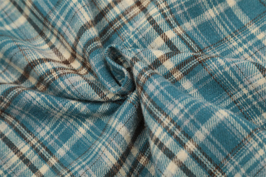 Camisa Polo Manga Larga Estilo Retro Americano a Cuadros con Borde Crudo - Image 22