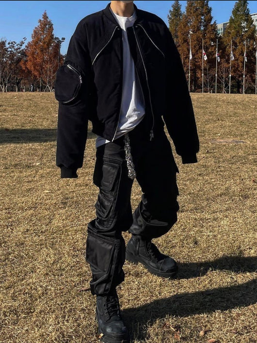 Chaqueta de Algodón con Bolsillos de Terciopelo y Cierre - Image 11