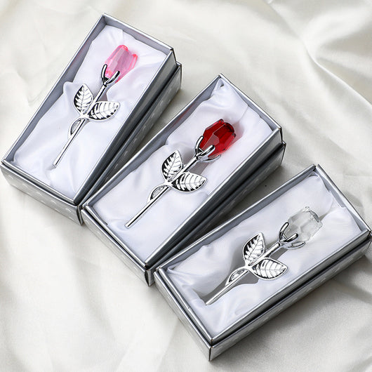 Rosa de Metal Cristal - Regalo Romántico para San Valentín y Bodas - Image 37