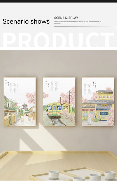 Cuadro Mural Flor de Cerezo Estilo Japonés para Salón y Dormitorio - Image 20