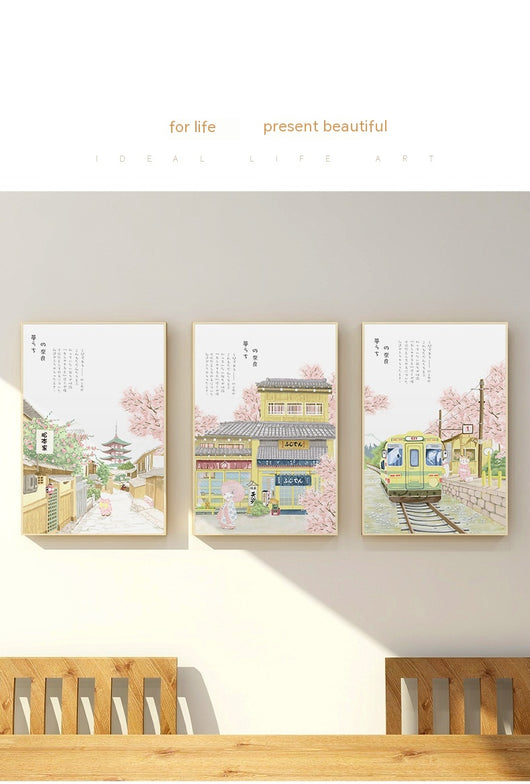 Cuadro Mural Flor de Cerezo Estilo Japonés para Salón y Dormitorio - Image 22