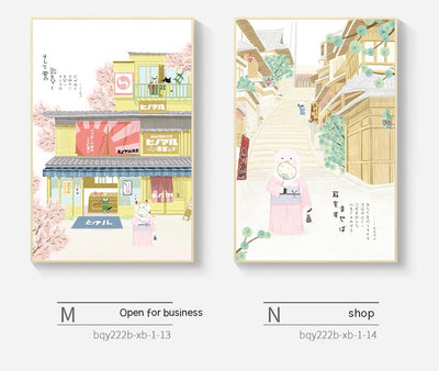 Cuadro Mural Flor de Cerezo Estilo Japonés para Salón y Dormitorio - Image 34