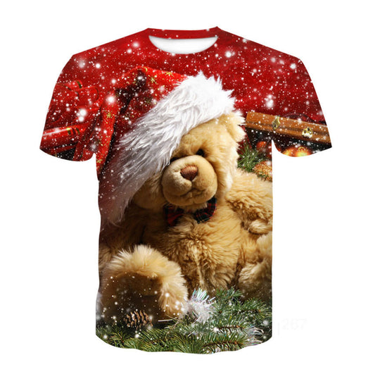 Playera Pareja Efecto Humo 3D Cuello Redondo Manga Corta Unisex - Image 22